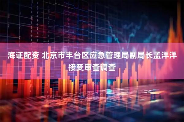 海证配资 北京市丰台区应急管理局副局长孟洋洋接受审查调查